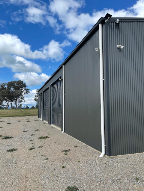 Shed downpipes & stormwater